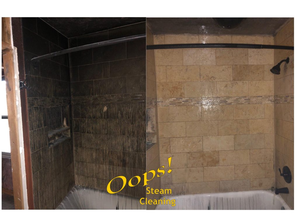 shower tile and grout cleaning after fire