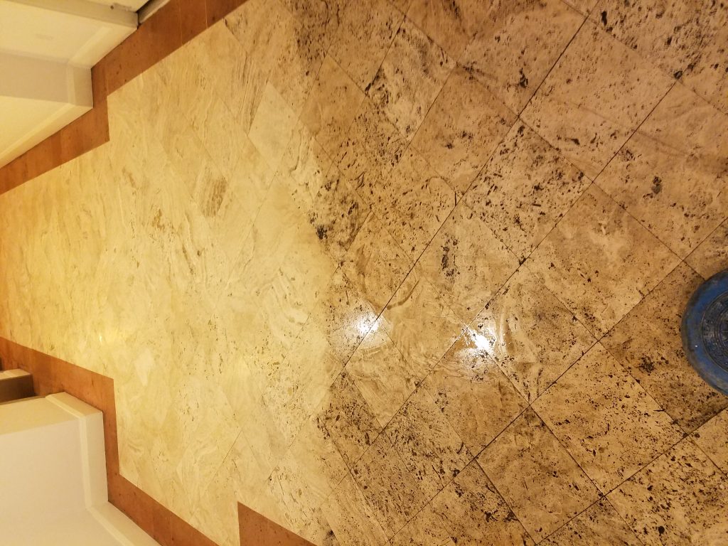 floor tile and grout cleaning before and after