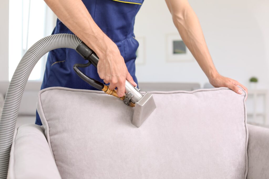 steam cleaning upholstered couch